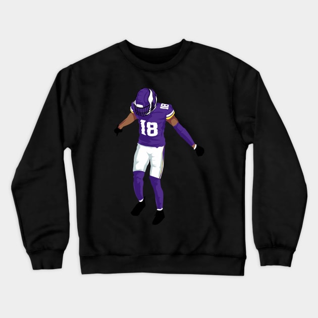 justin jefferson griddy Crewneck Sweatshirt by Qrstore